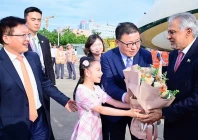 deputy prime minister and foreign minister ishaq dar arrives in shanghai on a two day visit to attend the 2026 world artificial intelligence conference photo fo