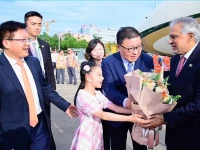 deputy prime minister and foreign minister ishaq dar arrives in shanghai on a two day visit to attend the 2026 world artificial intelligence conference photo fo