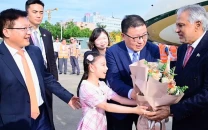 dar arrives in shanghai to formalise pakistan s founding role in ai organisation