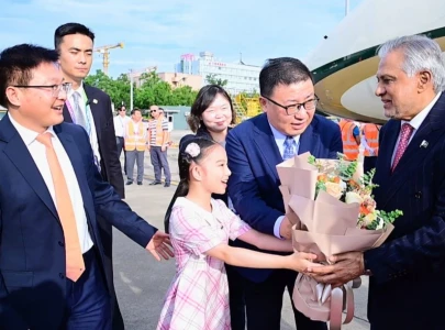 dar arrives in shanghai to formalise pakistan s founding role in ai organisation