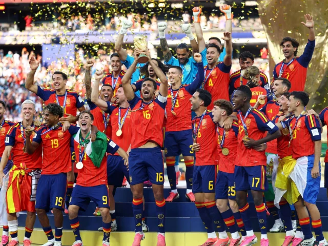 Pro-Palestine Spain beat pro-Israel Argentina to become Fifa World Cup 2026 champions | The Express Tribune Pro-Palestine Spain beat pro-Israel Argentina to become Fifa World Cup 2026 champions | The Express Tribune