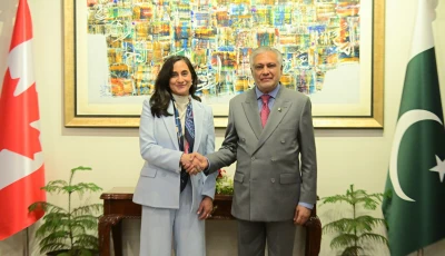 deputy prime minister and foreign minister ishaq dar and canadian foreign minister anita anand in islamabad for high level talks photo x deputy prime minister and foreign minister ishaq dar and canadian foreign minister anita anand in islamabad for high level talks photo x