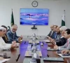 petroleum minister ali pervaiz malik holds meeting with kuwait foreign petroleum exploration company kufpec vice president for operations tariq ibrahim screengrab