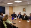 finance minister muhammad auranzgeb held a series of meetings with senior international monetary fund officials including first deputy managing director dan katz deputy managing director nigel clarke middle east and central asia department director jihad azour and imf mission chief for pakistan iva petrova to review pakistan s progress under the extended fund facility eff and the resilience and sustainability facility rsf photo x