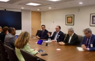 finance minister muhammad auranzgeb held a series of meetings with senior international monetary fund officials including first deputy managing director dan katz deputy managing director nigel clarke middle east and central asia department director jihad azour and imf mission chief for pakistan iva petrova to review pakistan s progress under the extended fund facility eff and the resilience and sustainability facility rsf photo x