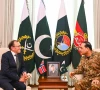 norwegian foreign minister espen barth eide holds meeting with chief of defence forces and chief of army staff field marshal asim munir at ghq photo ispr