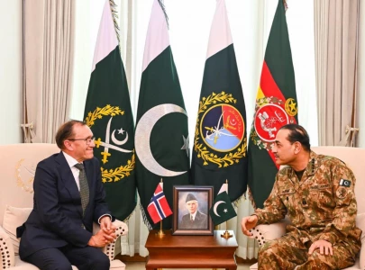 norwegian fm praises pakistan s role in regional peace in meeting with cdf munir