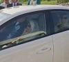 pti founder imran khan s sisters sit in a car en route to adiala jail to meet him photo express