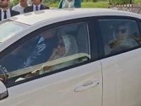 pti founder imran khan s sisters sit in a car en route to adiala jail to meet him photo express pti founder imran khan s sisters sit in a car en route to adiala jail to meet him photo express