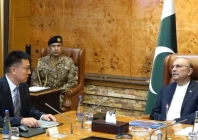 china harbour engineering company meets with president asif ali zardari and propses plan for keti bandar screengrab