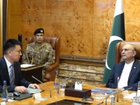 china harbour engineering company meets with president asif ali zardari and propses plan for keti bandar screengrab