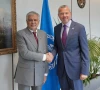 deputy prime minister and foreign minister ishaq dar meets international maritime organization secretary general arsenio dominguez in london photo mofa