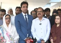 member of the national assembly health committee addressing a press conference after their visit to pims hospital screengrab member of the national assembly health committee addressing a press conference after their visit to pims hospital screengrab