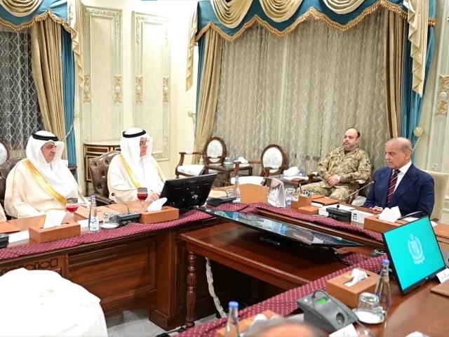 prime minister shehbaz sharif meets saudi minister for environment water and agriculture engineer abdulrahman bin abdulmohsen al fadley at the prime minister s house in islamabad photo pmo prime minister shehbaz sharif meets saudi minister for environment water and agriculture engineer abdulrahman bin abdulmohsen al fadley at the prime minister s house in islamabad photo pmo