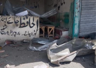 security personnel cordon off the site of an ied blast at makeen bazaar in upper south waziristan in which nine people were injured photo express security personnel cordon off the site of an ied blast at makeen bazaar in upper south waziristan in which nine people were injured photo express