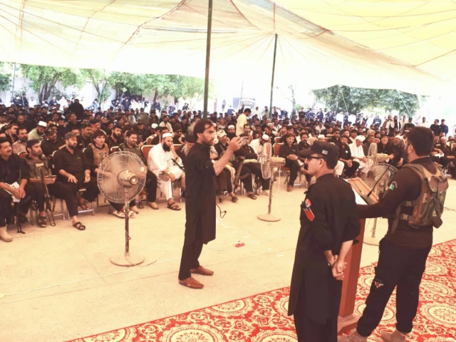 members of the police peace committee gather at the bannu police lines during a protest against the alleged disappearance of a colleague from peshawar on friday photo express members of the police peace committee gather at the bannu police lines during a protest against the alleged disappearance of a colleague from peshawar on friday photo express
