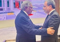 deputy prime minister and foreign minister ishaq dar meets iranian foreign minister seyyed abbas araghchi on the sidelines of the sco council of heads of state meeting in bishkek on tuesday photo fo