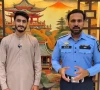 islamabad police sp city zone ayaz hussain left speaks alongside computer engineering student ahsan zafar abbasi in a video released by the police following the collision involving ahsan s driverless car and a police vehicle photo x