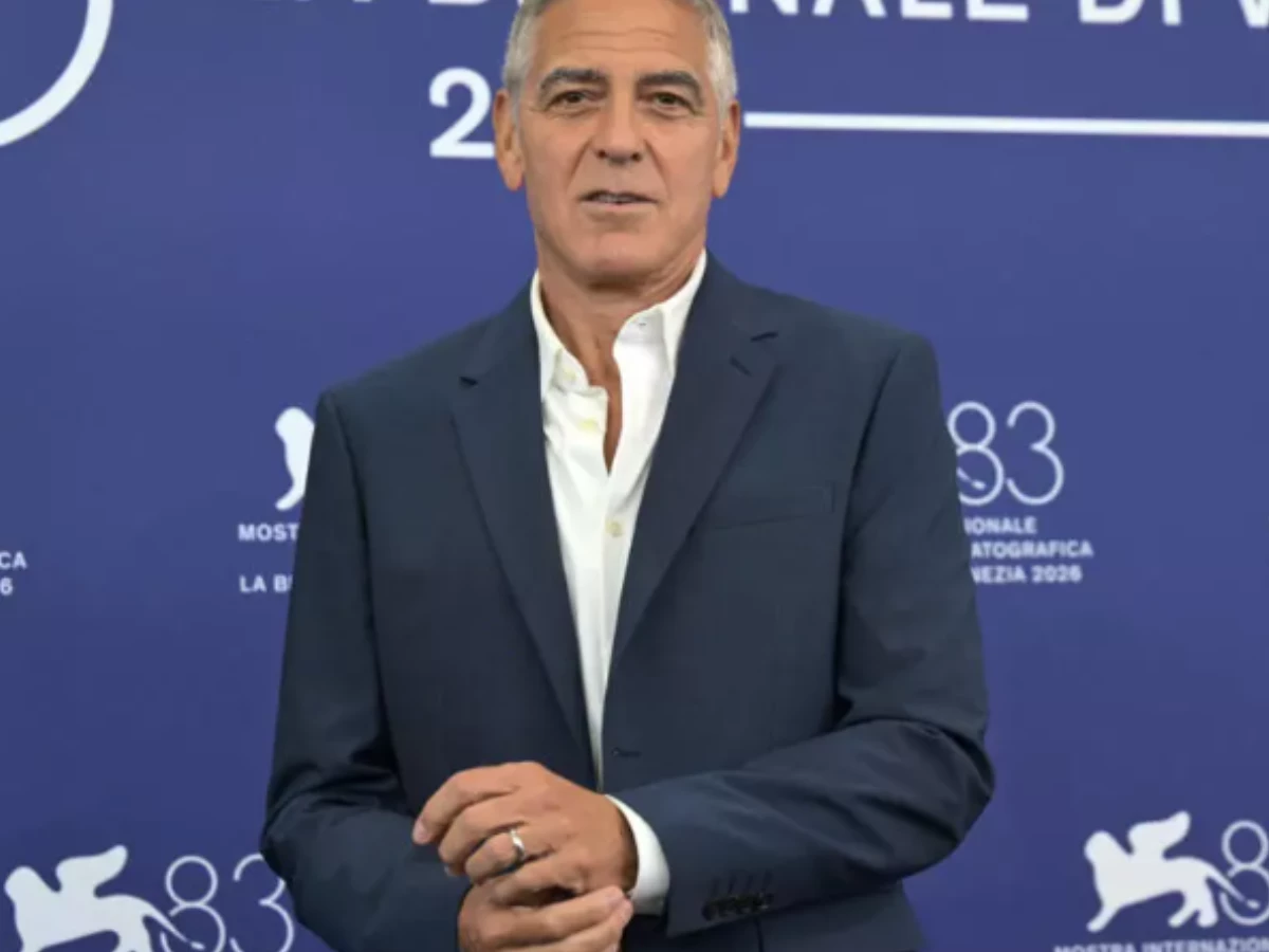 clooney on the opening day of the venice film festival photo afp