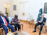 prime minister shehbaz sharif met uganda s candidate for un secretary general olara otunnu in islamabad photo pmo