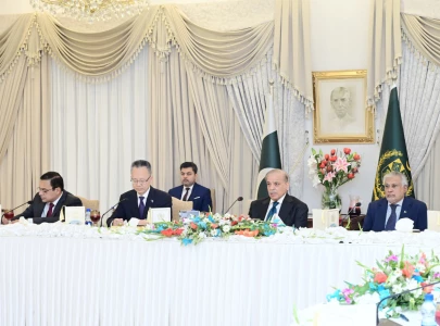 pm shehbaz adb vice president discuss early groundbreaking of ml 1