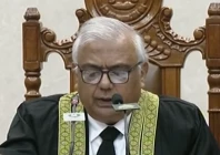 federal constitutional court chief justice aminuddin khan speaks at an event in islamabad on tuesday screengrab