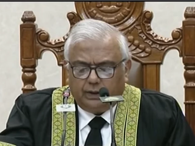 federal constitutional court chief justice aminuddin khan speaks at an event in islamabad on tuesday screengrab federal constitutional court chief justice aminuddin khan speaks at an event in islamabad on tuesday screengrab
