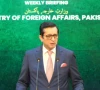 foreign office spokesperson sajjad haider khan addresses the weekly press briefing in islamabad screengrab