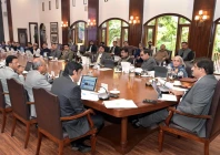 sindh chief minister syed murad ali shah chairs a cabinet meeting at the cm house in karachi photo x