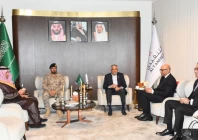 deputy prime minister and foreign minister ishaq dar arrived in riyadh on monday to attend a meeting of the strategic political and defence committee spdc photo foreignoffice x