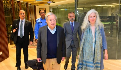 un secretary general ant nio guterres arrives in islamabad on tuesday for a three day official visit to pakistan photo foreignoffice x un secretary general ant nio guterres arrives in islamabad on tuesday for a three day official visit to pakistan photo foreignoffice x