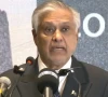 deputy prime minister and foreign minister ishaq dar speaks at a conference on pakistan s evolving counter terrorism landscape in islamabad on monday screengrab