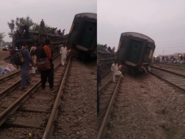 Five killed, over 30 injured as Rahman Baba Express derails near Multan