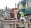 rescue workers evacuate passengers from the derailed rahman baba express near sher shah close to multan after 14 coaches of the karachi to peshawar train went off the tracks on tuesday photo express