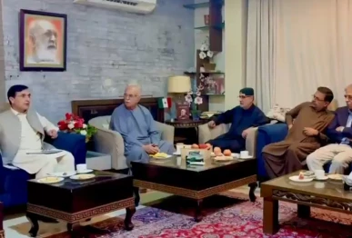 tehreek e tahafuz e aain pakistan ttap chairman mahmood khan achakzai chairs a meeting of opposition leaders in islamabad on thursday photo ttap x