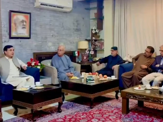tehreek e tahafuz e aain pakistan ttap chairman mahmood khan achakzai chairs a meeting of opposition leaders in islamabad on thursday photo ttap x tehreek e tahafuz e aain pakistan ttap chairman mahmood khan achakzai chairs a meeting of opposition leaders in islamabad on thursday photo ttap x