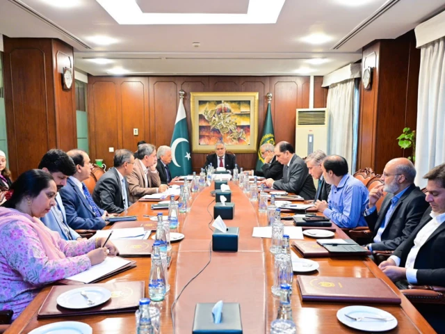deputy prime minister and foreign minister ishaq dar chairs a meeting of the cabinet committee on essential commodities to review stocks supply arrangements and prices in islamabad on friday photo foreignoffice x deputy prime minister and foreign minister ishaq dar chairs a meeting of the cabinet committee on essential commodities to review stocks supply arrangements and prices in islamabad on friday photo foreignoffice x