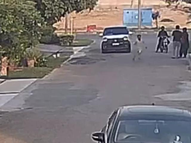 a screengrab from a video shows the car allegedly chasing 15 year old waseem abbas before he was run over in multan a screengrab from a video shows the car allegedly chasing 15 year old waseem abbas before he was run over in multan