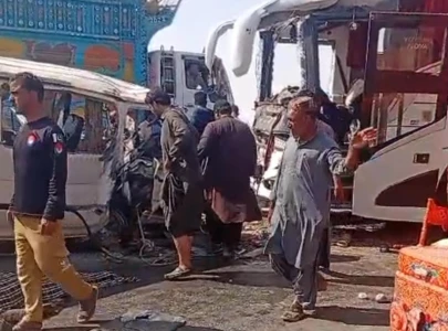 at least 12 killed as passenger bus collides with van in balochistan s uthal at least 12 killed as passenger bus collides with van in balochistan s uthal