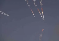iranian missiles are launched as iran s revolutionary guards said they had carried out attacks against a u s base in jordan and 21 other targets in the gulf on wednesday in retaliation for american strikes around the strait of hormuz from a location given as tehran iran released june 10 2026 in this still image taken from a video photo reuters