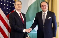 finance minister muhammad aurangzeb meets us treasury secretary scott bessent in washignton dc photo x