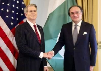 finance minister muhammad aurangzeb meets us treasury secretary scott bessent in washignton dc photo x