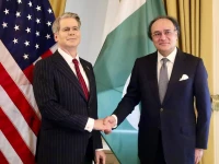 finance minister muhammad aurangzeb meets us treasury secretary scott bessent in washignton dc photo x