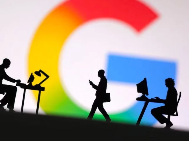 miniature figures of people are seen in front of the new google logo in this illustration taken may 13 2025 photo reuters miniature figures of people are seen in front of the new google logo in this illustration taken may 13 2025 photo reuters
