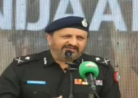 sindh inspector general of police javed alam odho speaking to the media photo screengrab express