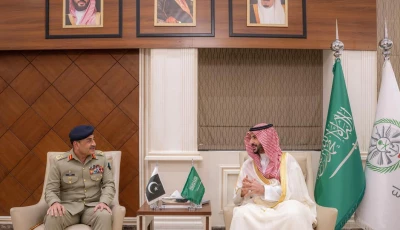 chief of defence forces asim munir and minister of defense khalid bin salman met today to discuss the security situation arising from the us israel war on iran photo ispr
