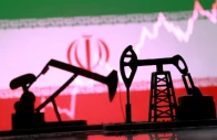 3d printed oil pump jacks iranian flag and a rising stock graph appear in this illustration taken march 2 2026 photo reuters