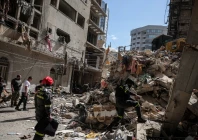 emergency services operate at the site of an israeli strike carried out on wednesday in ain al mraiseh in beirut lebanon april 9 2026 photo reuters emergency services operate at the site of an israeli strike carried out on wednesday in ain al mraiseh in beirut lebanon april 9 2026 photo reuters