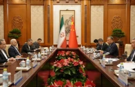 iranian foreign minister abbas araghchi meets with chinese minister of foreign affairs wang yi in beijing china on may 6 2026 photo iranian foreign agency via anadolu