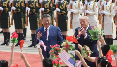 chinese president xi jinping and u s president donald trump attend a welcome ceremony at the great hall of the people in beijing china may 14 2026 photo reuters